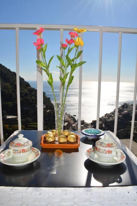Casa Rossia Breathtaking Sea View Apartment In Positano Exterior photo